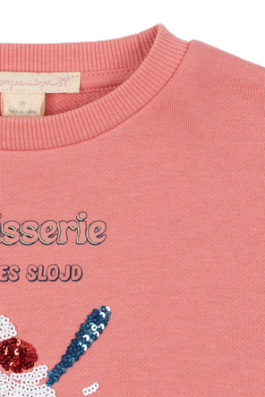 Konges Sløjd Sweatshirt de algodão ‘Lou’ com lantejoulas
