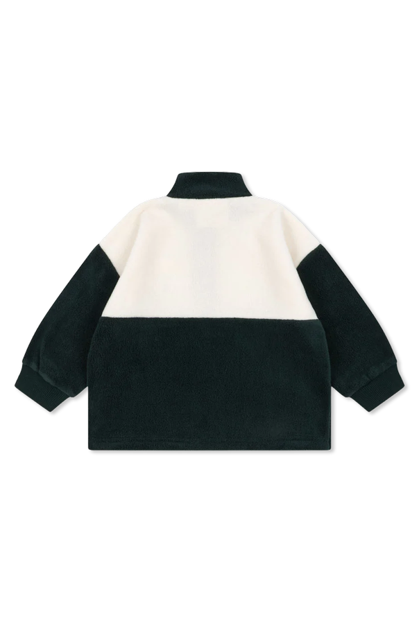 Konges Sløjd Polo ‘Tavi Half Zip’ de lã polar para rapaz