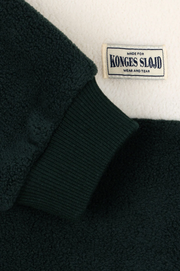 Konges Sløjd Polo ‘Tavi Half Zip’ de lã polar para rapaz