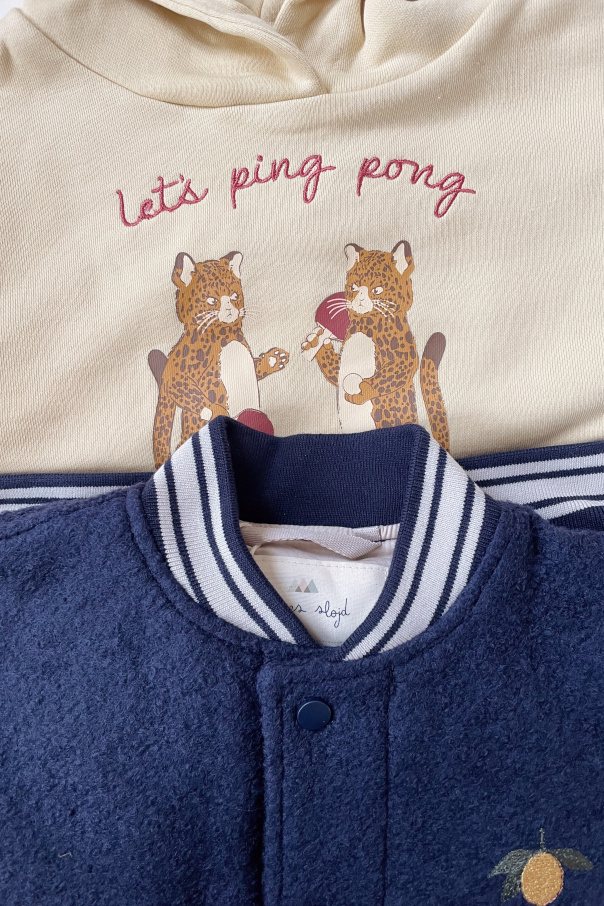 Konges Sløjd Printed cashmere hoodie