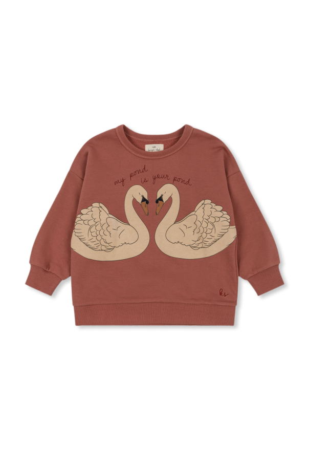 Sweatshirt with swan print od Konges Sløjd