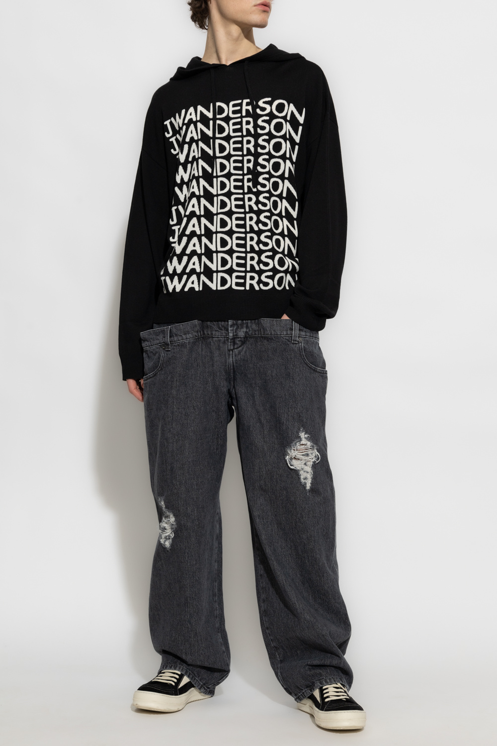 MLB Logo Crew Neck Sweatshirt - GenesinlifeShops Canada - Black Wool sacai  hoodie JW Anderson