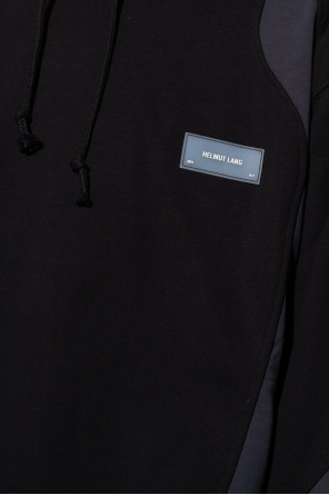 Helmut Lang Logo-appliquéd hoodie