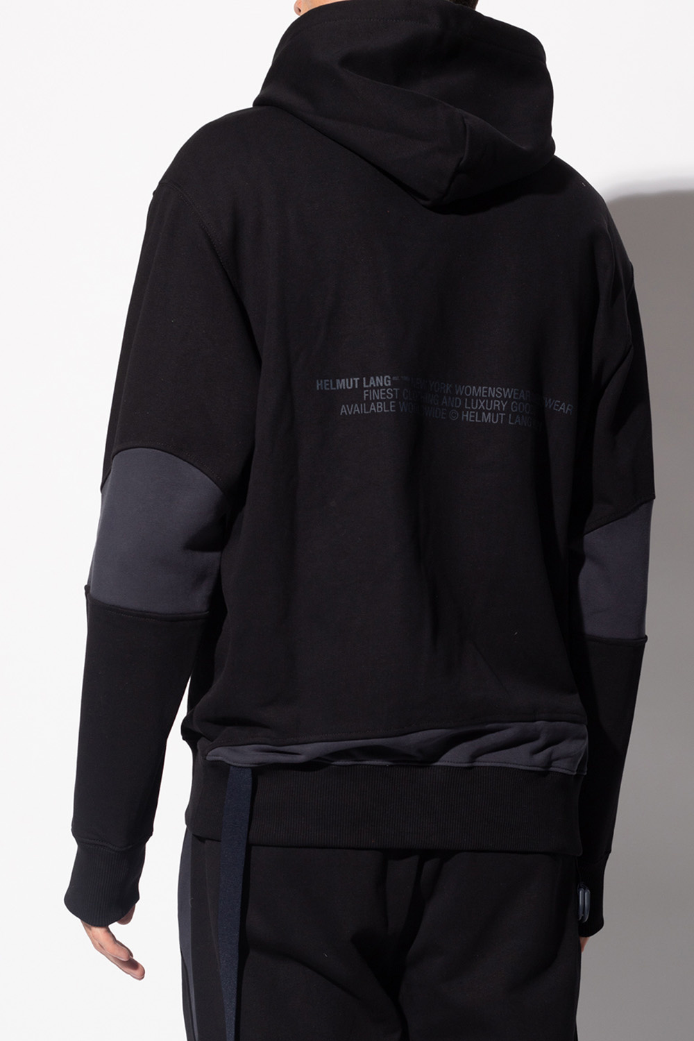 Helmut Lang Logo-appliquéd hoodie