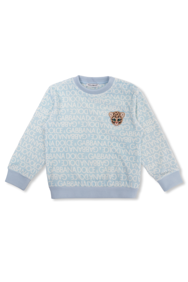 Dolce Floral & Gabbana Kids Sweatshirt with logo