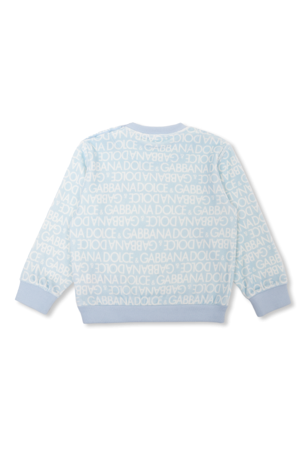 Dolce Floral & Gabbana Kids Sweatshirt with logo