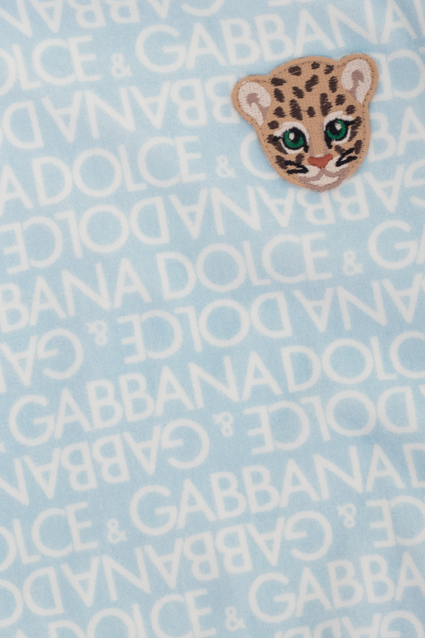 Dolce & Gabbana Kids Dolce & Gabbana Schal mit Zebra-Print Schwarz