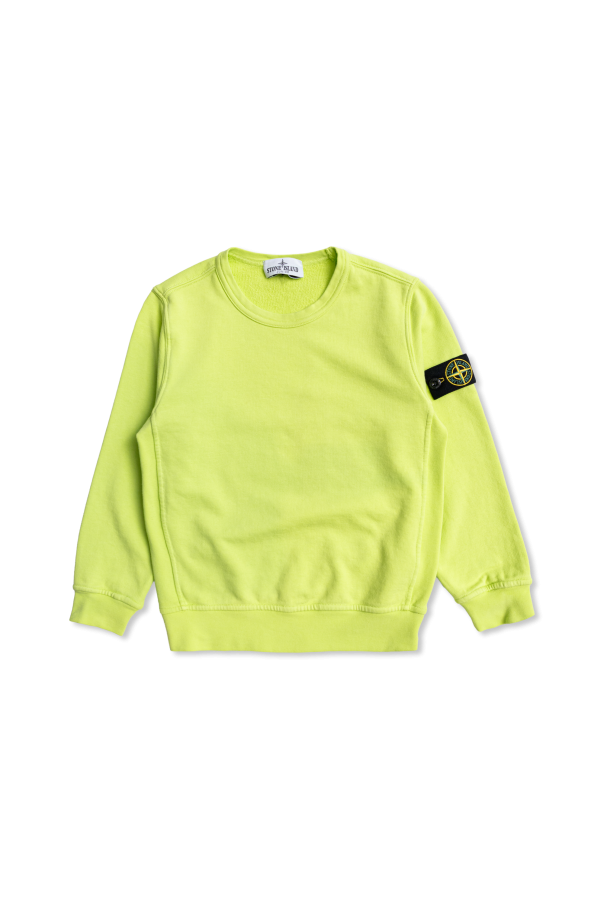 Sweatshirt with logo patch od Stone Island Junior