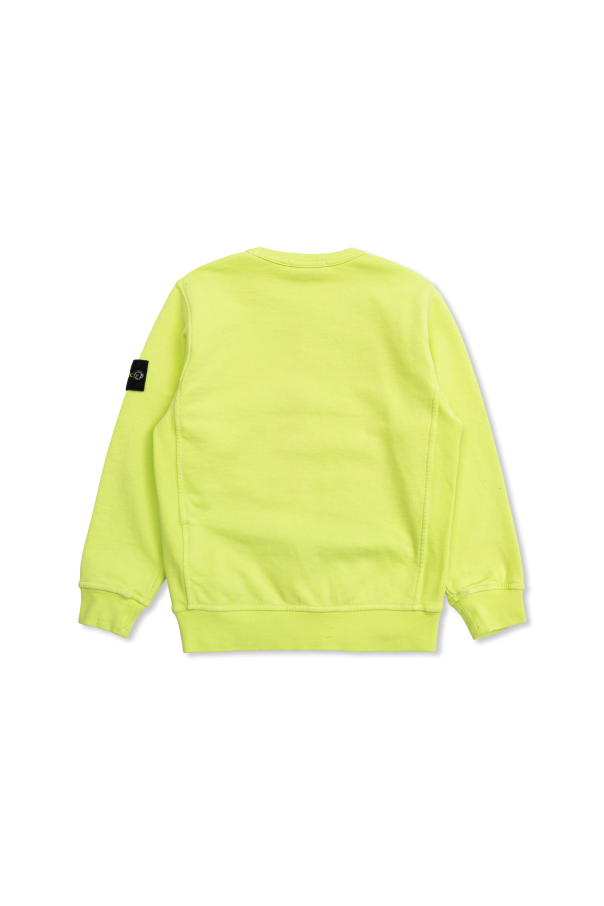 Stone Island Junior Sweatshirt mit Logo-Patch