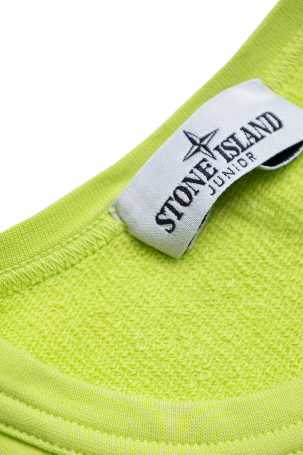 Stone Island Junior Sweatshirt mit Logo-Patch