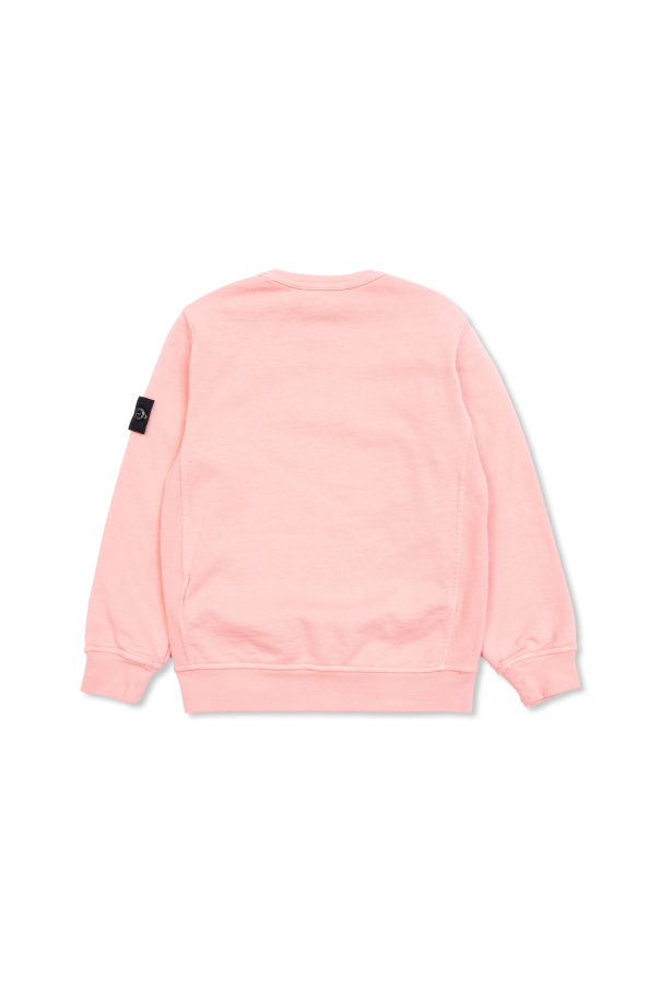 Stone Island Junior Sweatshirt mit Logo-Patch