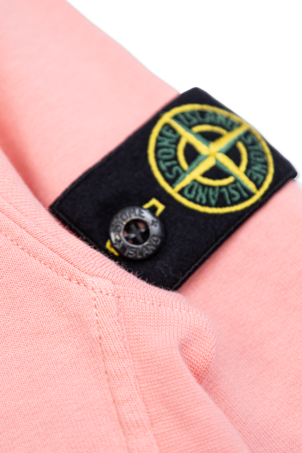 Stone Island Junior Sweatshirt mit Logo-Patch