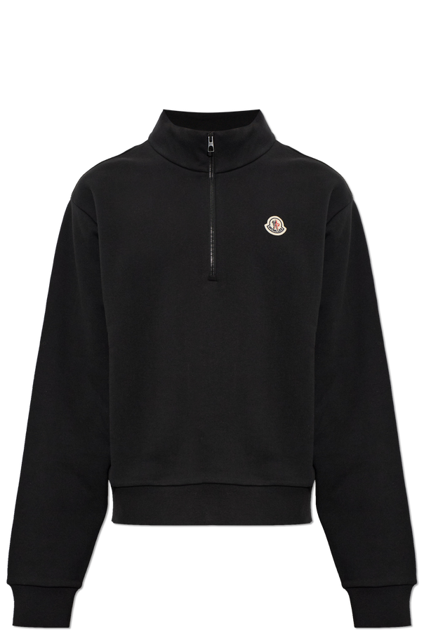 Sweatshirt with logo patch od Moncler