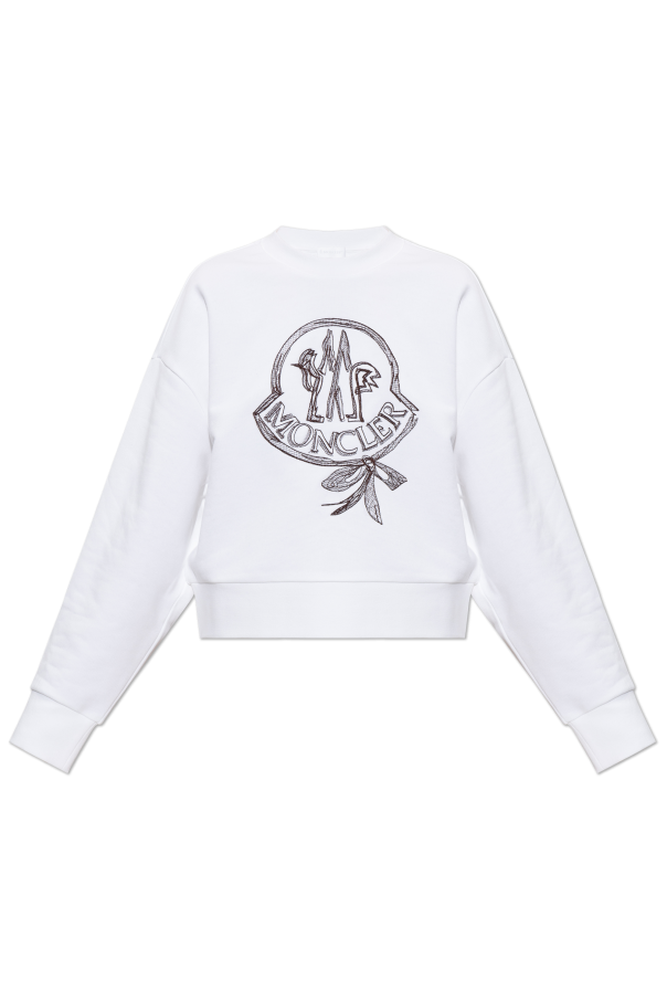 Moncler Sweatshirt mit aufgesticktem Logo