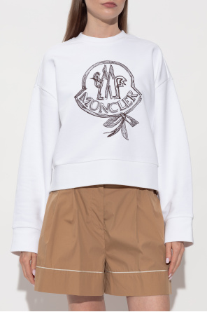 Moncler Sweatshirt mit aufgesticktem Logo