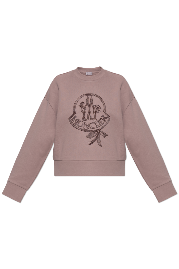 Moncler Sweatshirt mit gesticktem Logo