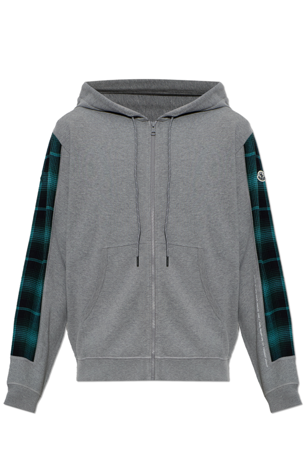 7 MONCLER X FRAGMENT HIROSHI FUJIWARA Grey Hooded Zip-Up Sweatshirt od Moncler Genius