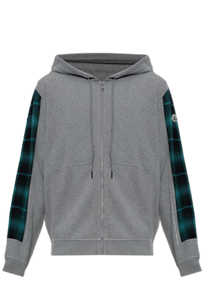 7 MONCLER X FRAGMENT HIROSHI FUJIWARA Grey Hooded Zip-Up Sweatshirt