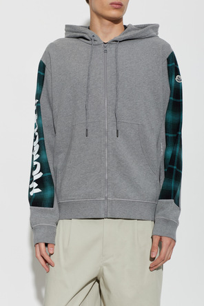 Moncler Genius 7 MONCLER X FRAGMENT HIROSHI FUJIWARA Grey Hooded Zip-Up Sweatshirt