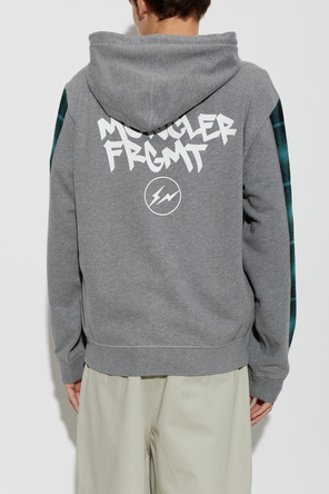 Moncler Genius 7 MONCLER X FRAGMENT HIROSHI FUJIWARA Grey Hooded Zip-Up Sweatshirt