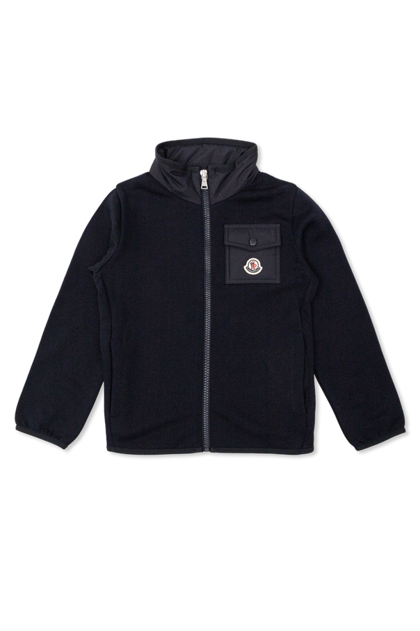 Sweatshirt with stand-up collar od Moncler Enfant
