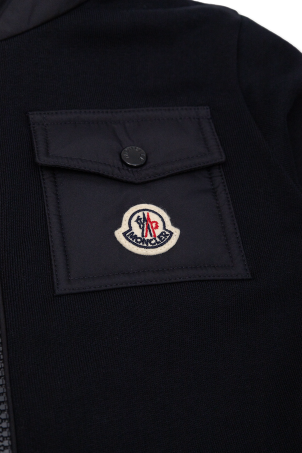 Moncler Enfant Sweatshirt with stand-up collar