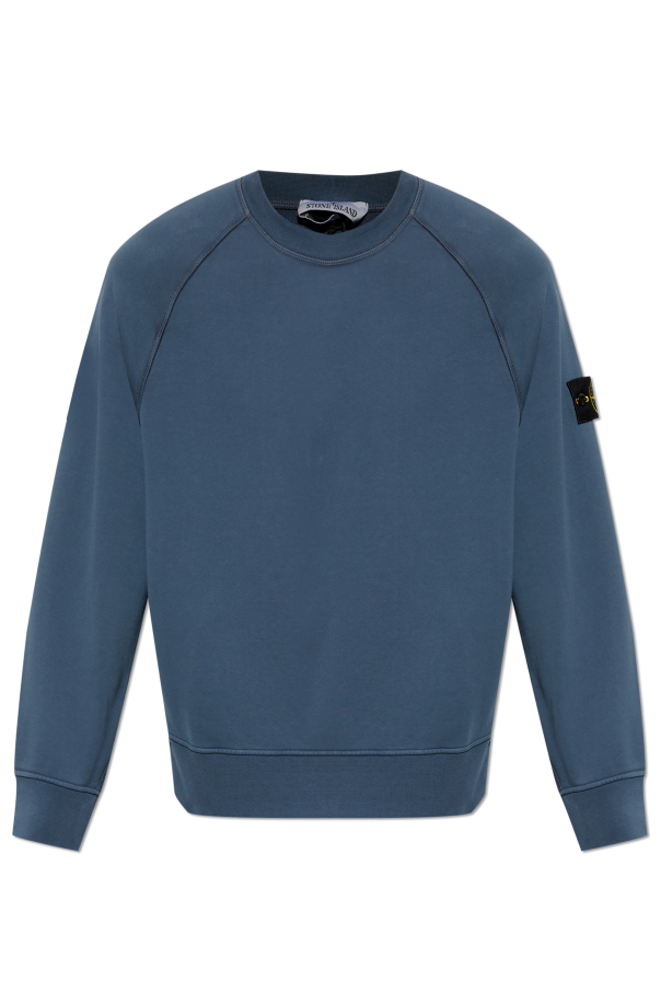 Sweatshirt with logo patch od Stone Island