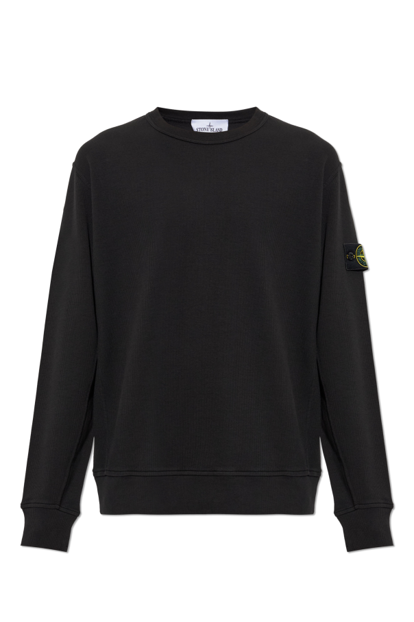 Sweatshirt with logo patch od Stone Island