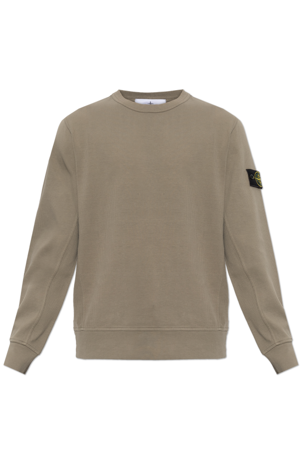 Sweatshirt with a patch on the sleeve od Stone Island
