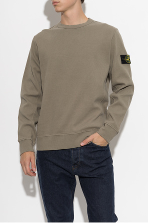 Stone Island Sweatshirt with a patch on the sleeve
