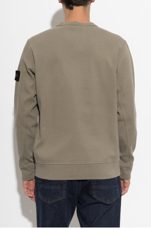 Stone Island Sweatshirt with a patch on the sleeve