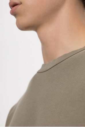 Stone Island Sweatshirt with a patch on the sleeve