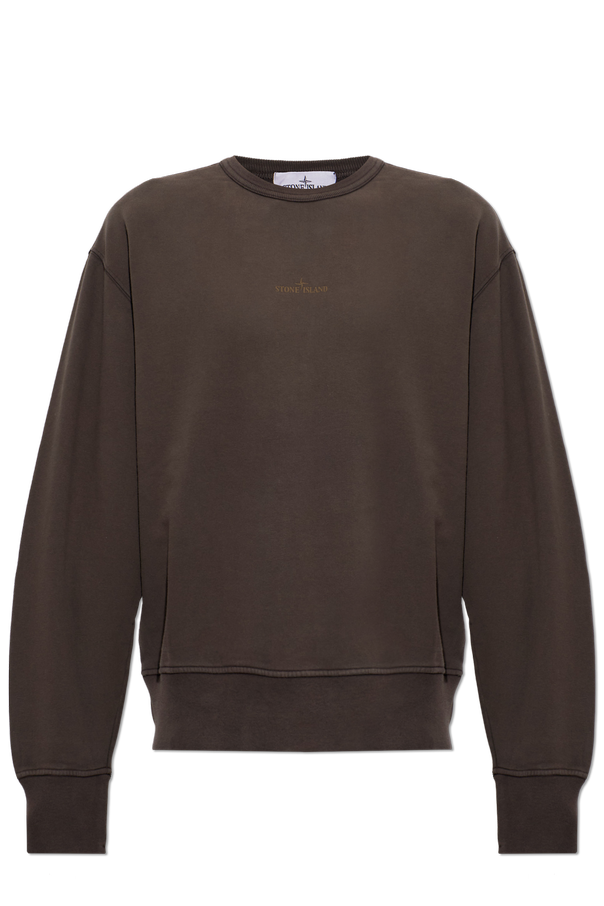 Cotton sweatshirt with logo od Stone Island