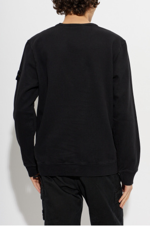 Stone Island Sweatshirt com aplicação de logótipo