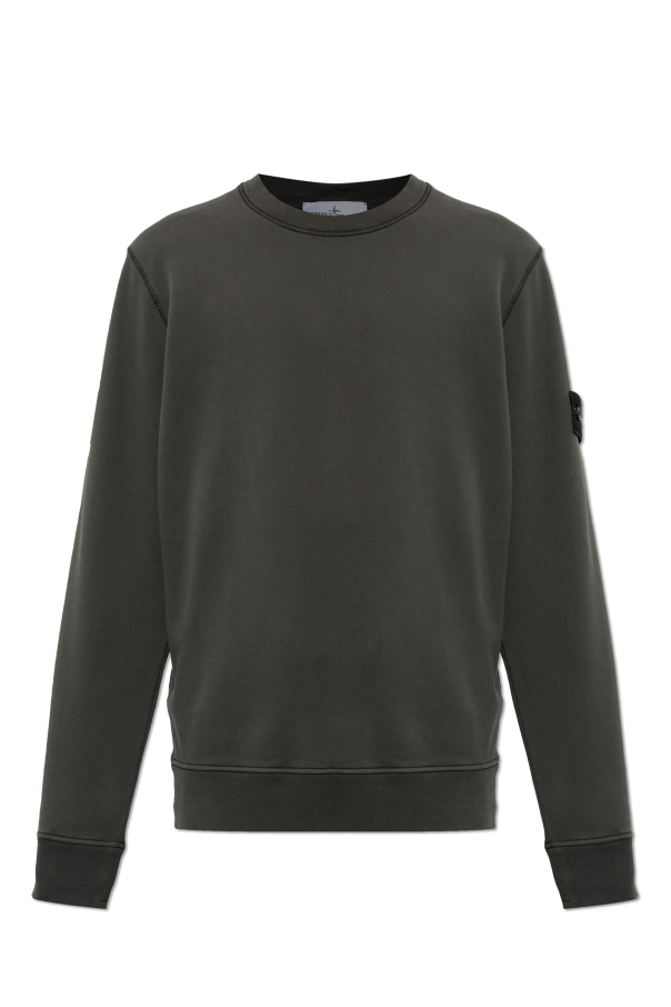 Sweatshirt with a patch on the sleeve od Stone Island