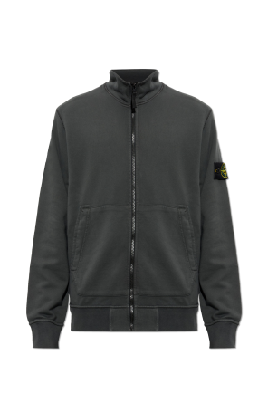 Sweatshirt with stand-up collar