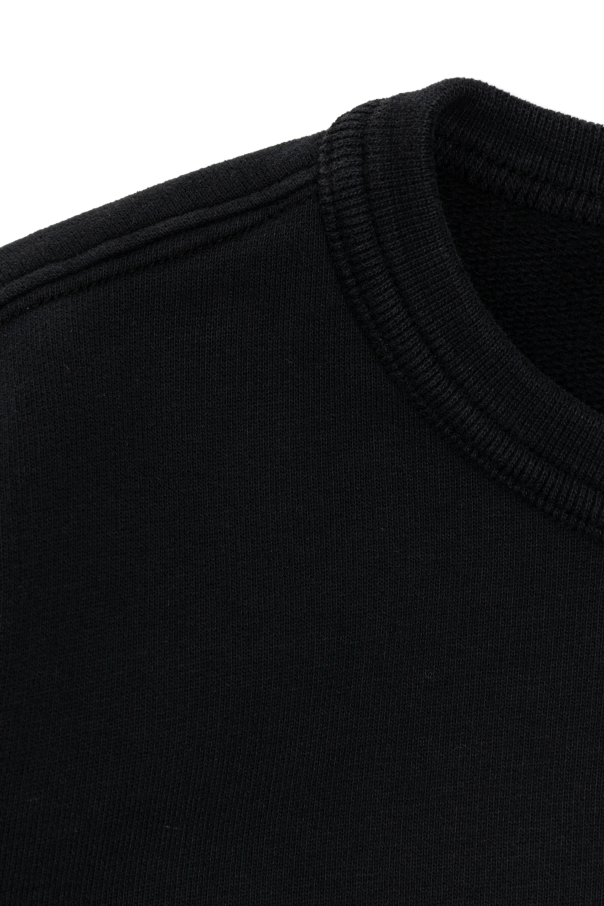 Stone Island Junior Sweatshirt with a detachable patch on the sleeve