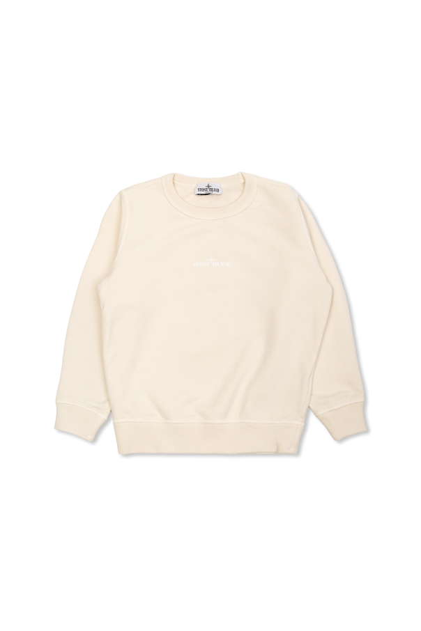 Sweatshirt with printed logo od Stone Island Junior