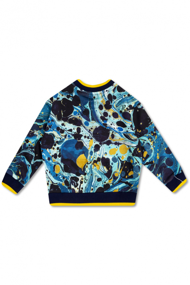 Dolce Satinbesatz & Gabbana Kids Patterned sweatshirt