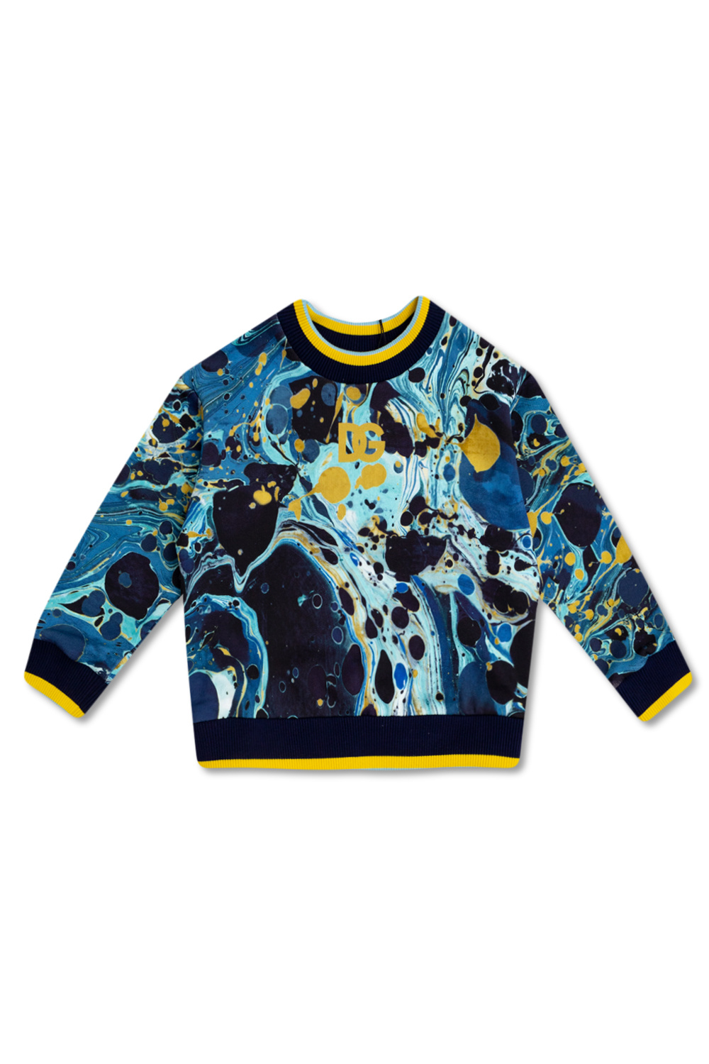 dolce & gabbana blue lace pumps Patterned sweatshirt