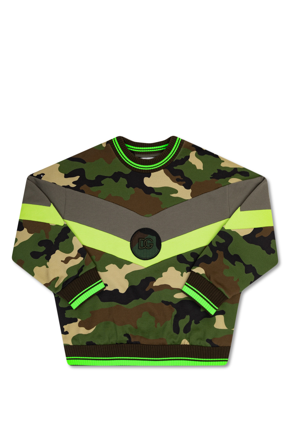 Dolce & Gabbana Top With Logo Band Camo sweatshirt