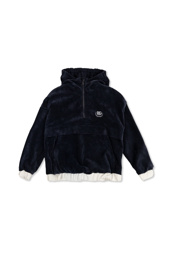 Dolce & Gabbana cardholder lanyard Kids Corduroy hoodie