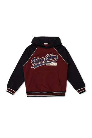 Dolce & Gabbana graphic-print drawstring hoodie od Dolce & Gabbana Kids