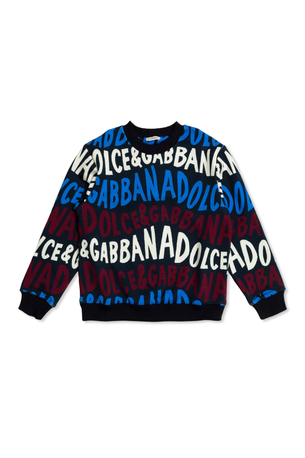 Dolce & Gabbana Kids Bluza z monogramem