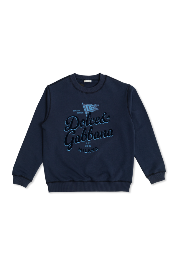 Sweatshirt with embossed logo, zdjęcie 1 Sweatshirt with embossed logo od Dolce & Gabbana Kids