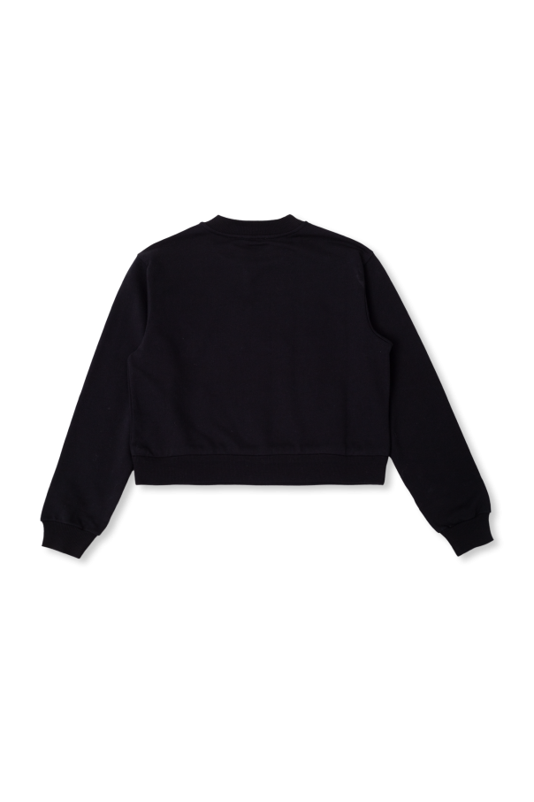 Dolce & Gabbana leopard-print cashmere jumper Sweatshirt with logo