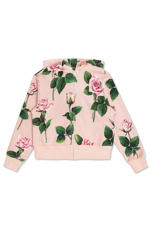Sweatshirt with floral motif, zdjęcie 1 Sweatshirt with floral motif od Dolce & Gabbana Kids