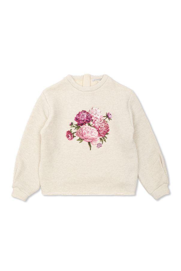Sweatshirt with Colorful Embroidery od Dolce & Gabbana Kids
