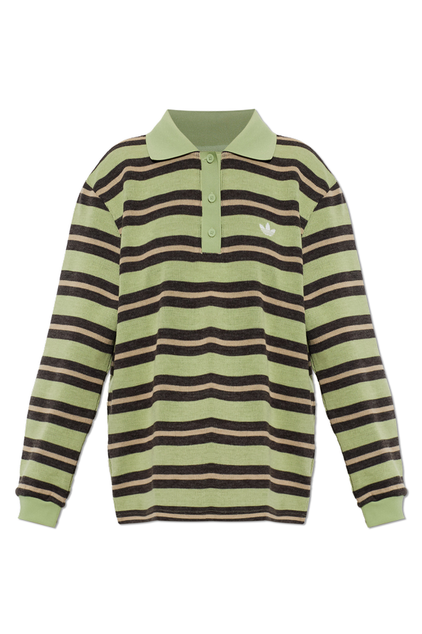 Striped long-sleeved polo shirt od ADIDAS Originals