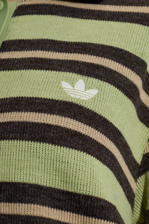 ADIDAS Originals Striped long-sleeved polo shirt